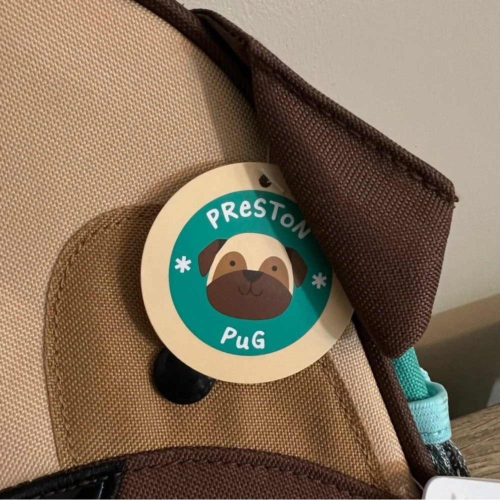 Skip Hop Zoo Preston Pug Mini Backpack w Detachable Tether Preschool
